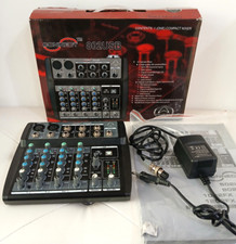 Wharfedale Pro Connect 802USB Mixer 6 Canali 2 Mic Preamp USB Karaoke