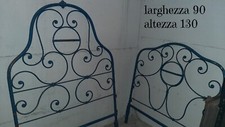 letto antico ferro battuto 800