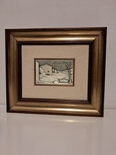 Quadro Ottaviani 1975, bassorilievo argento con cornice