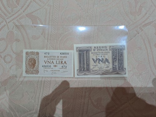 Lotto banconote lira - lotto, due
