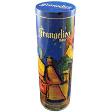 Scatola Latta Vintage Frangelico Italy Liquore Vuota Metallo Scatola Contenitore Collezionismo