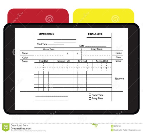 Taccuino per arbitro calcio - taccuino,
