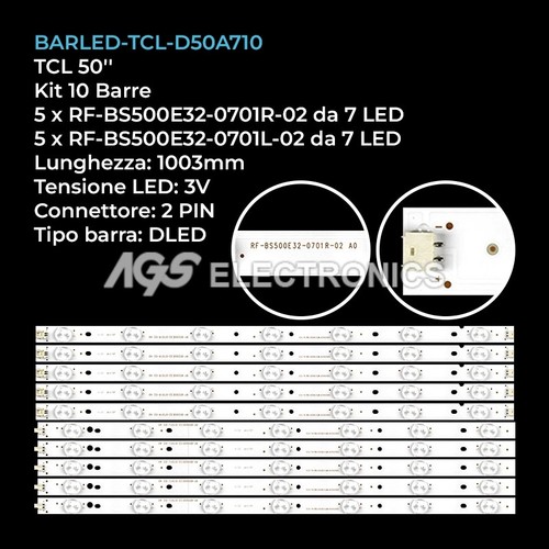 Kit barre strip - strip, 4
