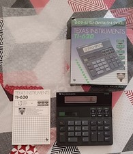 CALCOLATRICE VINTAGE TI-62  ANNO 1992 SOLARE TEXAS INTRUMENTS COMPLETA