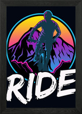 Poster Mtb Downhill estetica