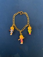 BRACCIALE CHARM Polly Pocket completo come nuovo 1996 aula in viaggio