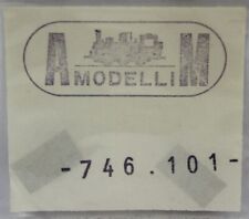 AM MODELLI COPPIA TARGA TABELLA in OTTONE per LOCOMOTIVA Gr 746 101 FS SCALA HO