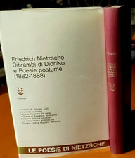 NIETZSCHE Adelphi vol VI tomo IV 1970  DITIRAMBI DI DIONISO E POESIE POSTUME