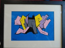 Roberto Venturoni Roma 1945-2011 Astratto Autentico Firmato e Bellissimo Raro!