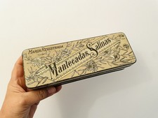 ? Antica Scatola Pubblicitaria In Latta 1920 Paulino Salinas Litho De Andreis