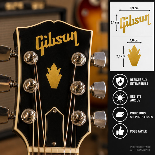 Stickers autocollant gibson - stickers,
