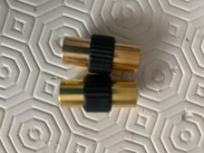 2 Connettore per antenna TV adattatore cavo coassiale femmina a femmina oro/nero