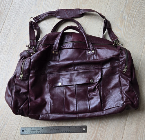 Borsone vintage bordeaux vera