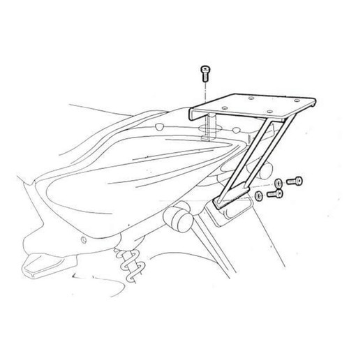 Fissaggi top shad yamaha - shad,