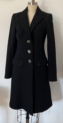 Pinko black coat knee length - pinko,