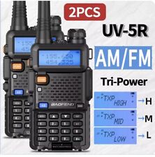 2X BAOFENG UV-5R RICETRASMITTENTE VHF/UHF DUAL BAND RADIO 136-174 400-480 MHZ