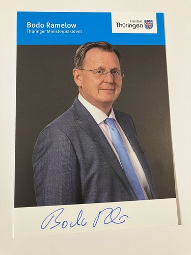 Autografo bodo ramelow primo - autografo,