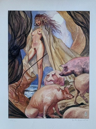 Milo manara poster firmata - -,