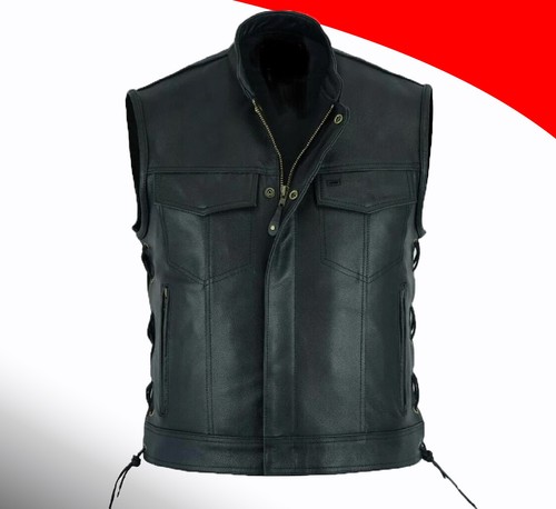 Gilet pelle motociclista - in, da