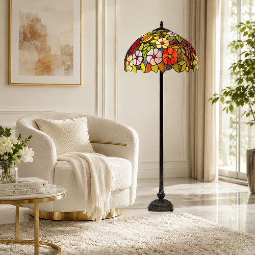 Lampada terra tiffany 16 - tiffany,