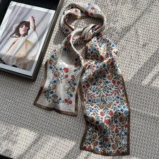 Sciarpa donna lunga magra seta