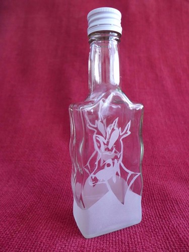 Glass bottle flask with - ,