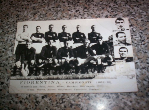 Cartolina squadra fiorentina - squadra,