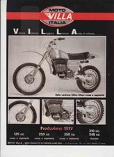 advertising Pubblicità MOTO VILLA 250/350 CR 1977-MOTOITALIANE MOTOCROSS  EPOCA
