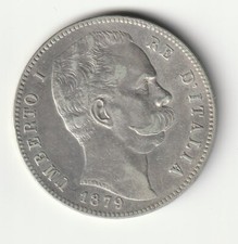 5 LIRE 1879 REGNO D'ITALIA