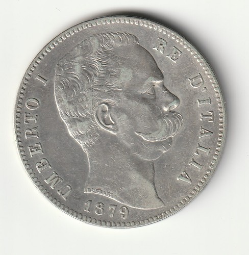 Lire 1879 regno italia - 1879, d'italia