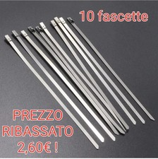 10 FASCETTE Acciaio INOX
