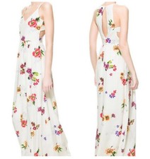 ZARA Maxi Abito Floreale Donna