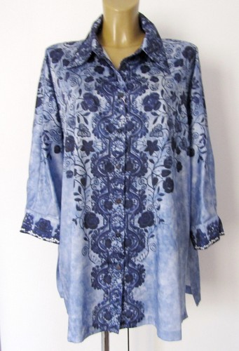 Marina rinaldi camicia azzurra - marina,