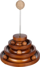 Giocattolo per Gatti Cattivo Con Palla - Con Corda Di Iuta Sulla Molla per Più D