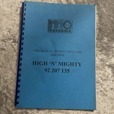 Macchina della frutta HIGH 'N' MAYY 92 207 135 Mazooma Bell manuale completo