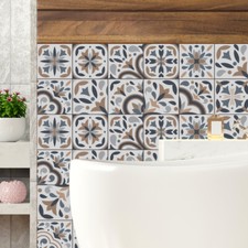 Adesivi piastrelle decorative per bagno e cucina  wall sticker tiles vintage