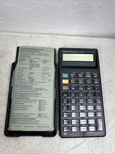 Custodia e scheda di riferimento calcolatrice vintage Texas Insruments TI-68 Sci/Prog