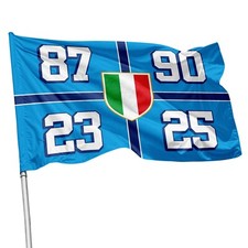 Bandiera Napoli Campione D'Italia  scudetto stadio balcone varie grafiche