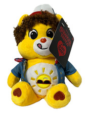 Peluche Netflix Care Bears x Stranger Things Funshine Bear as Dustin 9" nuovo con etichette NUOVO