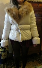 Giubbino piumino donna Pinko con vero pelo di volpe come nuovo 