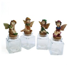 33470 Bomboniere Barattolo Quadrato Vetro Folletto Nascita Battesimo Confetti