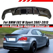 SOTTOPARAURTI POSTERIORE DIFFUSORE NERO PER BMW E82 07-13 SERIE 1 COUPE CABR