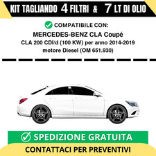 Tagliando per MERCEDES-BENZ CLA Coupé CLA 200 CDI/d 100 kw Diesel 2014-2019 -...