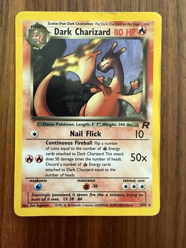 Pokémon tcg dark charizard - dark,