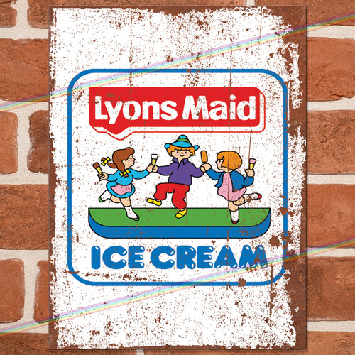 Insegna metallo lyons maid - insegna,