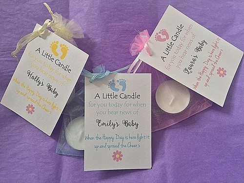 Candela baby shower - candela, bomboniere