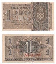 Banconota 1 Kuna CROAZIA
