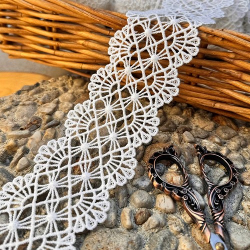 Bordo pizzo nastro bianco - bordo, pizzo,