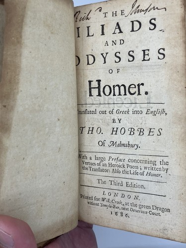 Homer odyssey 1686 thomas - 1686,