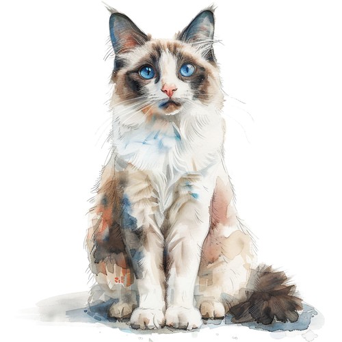Adesivi ragdoll gatto - adesivi,